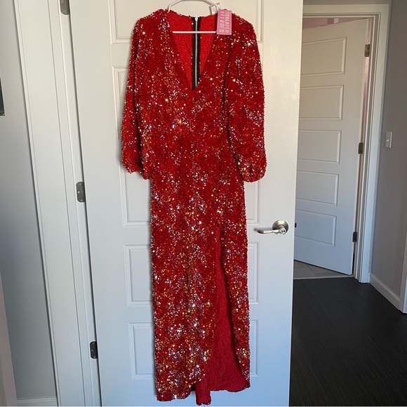 Custom Made Sequin Dress - Picture 3 of 7